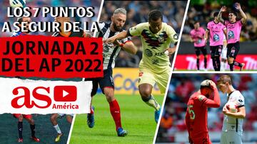 Los 7 puntos a seguir de la Jornada 2 del Apertura 2022