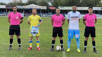 Imagen del partido entre el Coria y la Palmas Atlético.