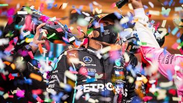 podium HAMILTON Lewis (gbr), Mercedes AMG F1 GP W11 Hybrid EQ Power+, portrait during the Formula 1 DHL Turkish Grand Prix 2020, from November 13 to 15, 2020 on the Intercity Istanbul Park, in Tuzla, near Istanbul, Turkey - Photo Antonin Vincent / DPPI
AFP7
15/11/2020 ONLY FOR USE IN SPAIN