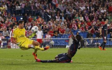 Jackson Martínez tuvo sus primeros 90 minutos en la Champions con la camiseta del Atlético de Madrid. 