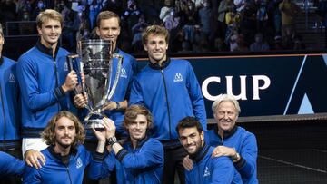 Equipo Europa en la Laver Cup de Boston.