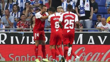 Celebración sevillista.