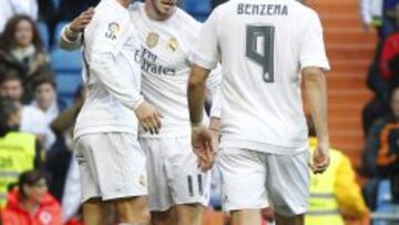 Cristiano, Bale y Benzema.