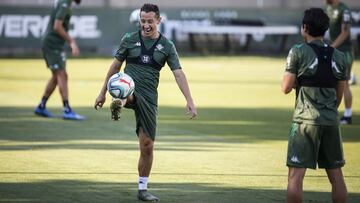 Guardado, en un entrenamiento. 