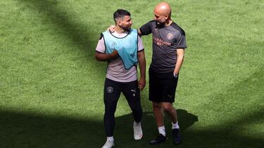 Agüero y Guardiola.