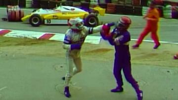 En el Gran Premio de Alemania de 1982, mediaba la vuelta 18 cuando el líder Nelson Piquet intentó doblar a Eliseo Salazar. El chileno no se apartó, el brasileño intentó superarlo y se tocaron. Los dos se iban por la escapatoria y debían abandonar. Entonces, Piquet se bajó de su Brabham-BMW y, furioso, comenzó a propinar patadas y puñetazos a su rival. De la F1 al boxeo en pocos segundos. 