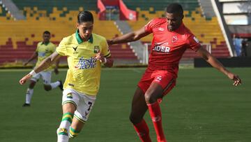 Patriotas, de visitante, empata sobre el final a Bucaramanga