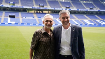 20/06/25 OVIEDO ESTADIO CARLOS TARTIERE
JESUS MARTINEZ MAXIMO ACCIONISTA CON MARTIN PELAEZ PRESIDENTE