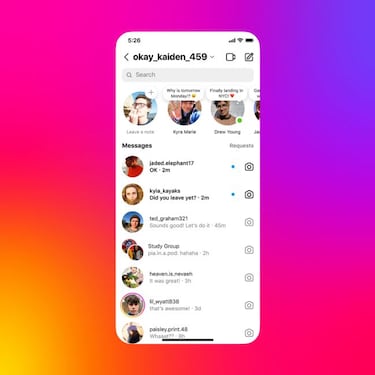 Notas, la nueva función de Instagram para crear mensajes como si fueran Stories