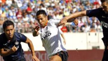 Jonathan Viera en un amistoso contra el Inter de Mil&aacute;n.