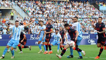 El Málaga ganó su último partido en casa al Huesca.