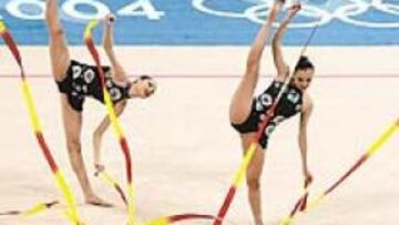 <b>LO RACIAL NO SIRVIÓ</b>. El ejercicio de cintas, muy español, no tuvo su premio en las notas (21,20).