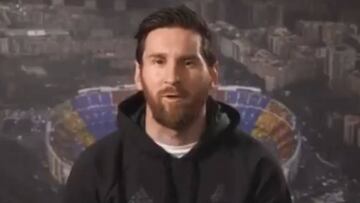 Video de agradecimeitno Messi.