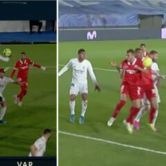 ¿Fue penalti por mano de Militao, y de Jordan y Diego Carlos? Resolvemos las dudas