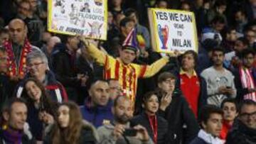 Sonora pitada al himno de la Champions en el Camp Nou