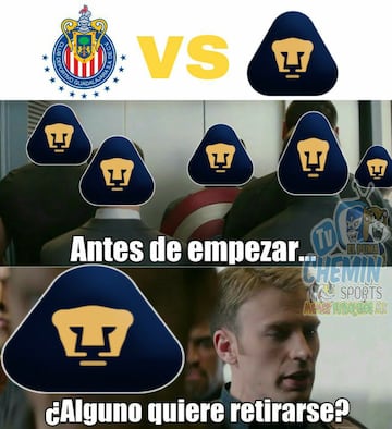 Los 25 mejores memes del empate entre Chivas y Pumas