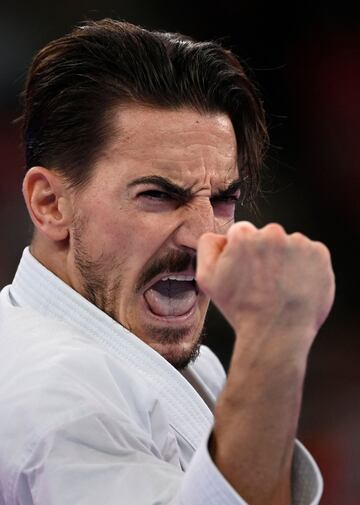 Damián Quintero durante su participación en la final ente el japonés Ryo Kiyuna.