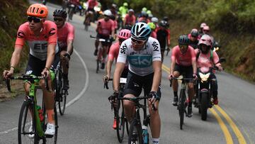 Chris Froome durante el Giro de Rigo
