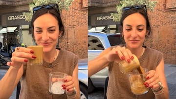 Una española que vive en Estados Unidos muestra cómo se toma el café en verano y alucinan en los comentarios: “Es una experta”