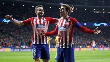 06/11/18 PARTIDO DE CHAMPIONS LEAGUE ATLETICO DE MADRID BORUSSIA DE DORMUNT GOL ALEGRIA GRIEZMANN 2-0