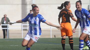 Mascar&oacute; celebra un gol ante el Valencia.