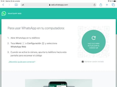 Cómo usar WhatsApp en tu iPad sin hackearlo