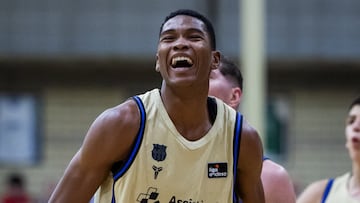 Mohamed Dabone, en su debut con el Barça.