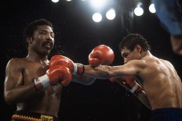 Arguello quer¨ªa ser el primero en ganar las cuatro coronas de un peso (ligero) en dos categor¨ªas diferentes. Por ello se fue a por el monarca WBA, Pryor. El estadounidense estaba ante el combate en el que deb¨ªa demostrar que estaba en la primera divisi¨®n. Se disput¨® el 12 de noviembre de 1982. Lo hizo, ya que logr¨® noquear con un gran derechazo al nicarag¨¹ense en el pen¨²ltimo asalto. Antes, la guerra hab¨ªa sido absoluta.