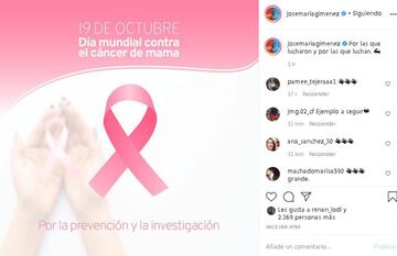 El mundo del deporte unido en el D¨ªa Mundial del C¨¢ncer de Mama