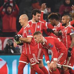 Manita del Bayern a un Besiktas que jugó con diez desde el 16'