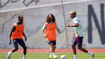 Lamine Yamal esta intratable en el entrenamiento de España previo a la Nations League