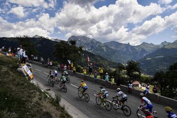 Subiendo al el Col de la Bluffy.