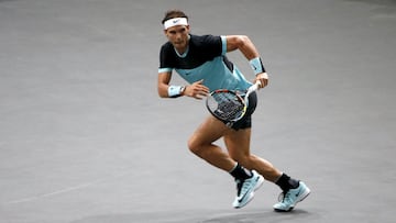 Rafa Nadal, en el Masters 1.000 de Par&iacute;s-Bercy.