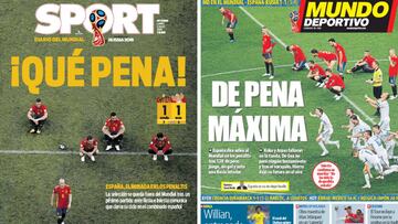 Portadas de Sport y Mundo Deportivo del lunes 2 de julio de 2018.