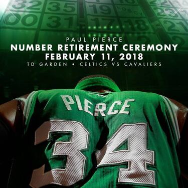 LeBron, testigo de excepción en la retirada del '34' de Paul Pierce