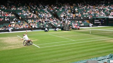 Martin de la Puente durante un juego de Wimbledon,@tindelapuente