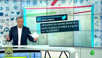 Le preguntan a Pedrerol si reparte carnés de a quién le gusta fútbol: no le sentó nada bien...