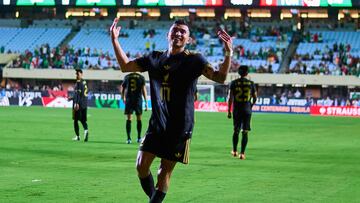 Orbelin Pineda celebrates his goal 1-0 of Mexico during the mach Mexican National Team (Mexico) and Turkey team as part to International friendly match at Kenan Memorial Stadium, on June 10, 2025 on Chapel Hill, North Carolina, United States.
