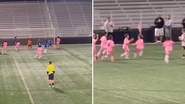 Mateo Messi’s stunning freekick leaves fans in awe, while dad Messi casually observes!