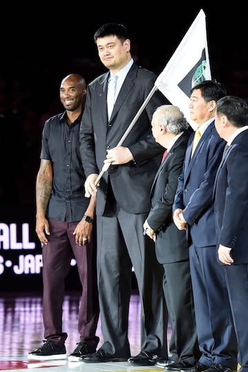 Yao Ming and Kobe Bryant.