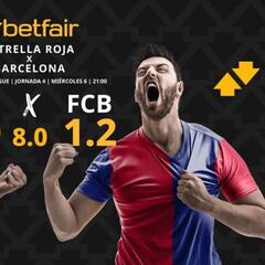 Estrella Roja de Belgrado vs. FC Barcelona: horario, TV, pronósticos, estadísticas y clasificación