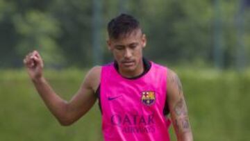 Neymar ya trabaja con el grupo.