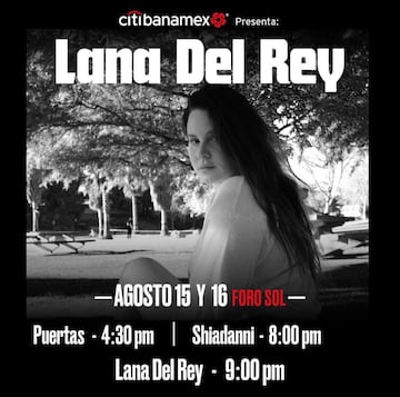 Conciertos de Lana del Rey en CDMX: posible setlist, horarios y cómo llegar al Foro Sol