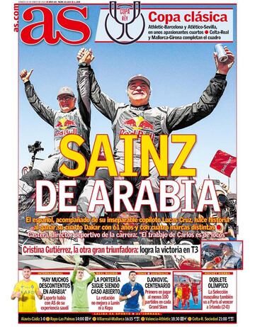 Las portadas de AS de enero