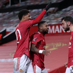 Bruno y Rashford se aprovechan del Liverpool