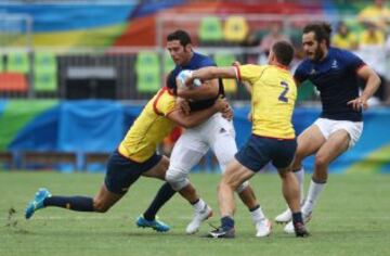 España terminó hoy última del Grupo B en el campeonato de rugby 7 de los Juegos Olímpicos al perder su tercer partido por 26-5 contra Francia
