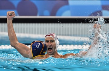 Maro Jokovic celebra un gol.