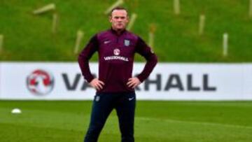 Rooney, durante un entrenamiento con Inglaterra.