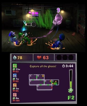 Captura de pantalla - Luigi&#039;s Mansion: Dark Moon (3DS)