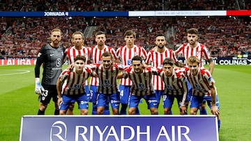 Once titular del Atlético ante el Villarreal.